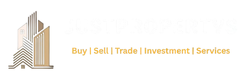 Justpropertys logo – Real estate agency for sale, purchase of land, property trading, providing investment opportunities and related services as required during Property Trading like due diligence services.